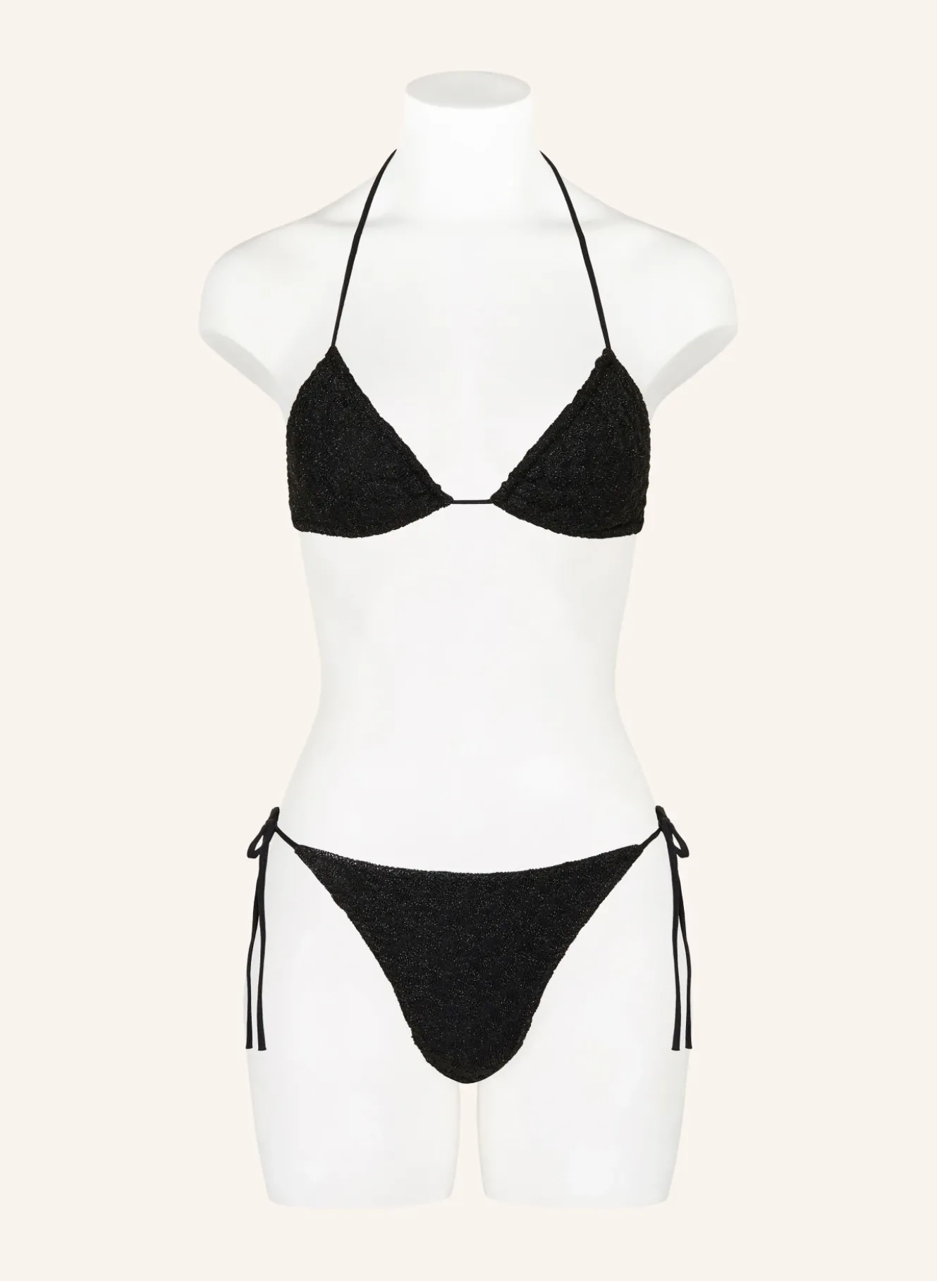 Triangel-Bikini mit Glitzergarn