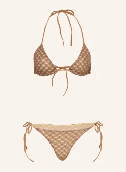 Triangel-Bikini mit Glitzergarn