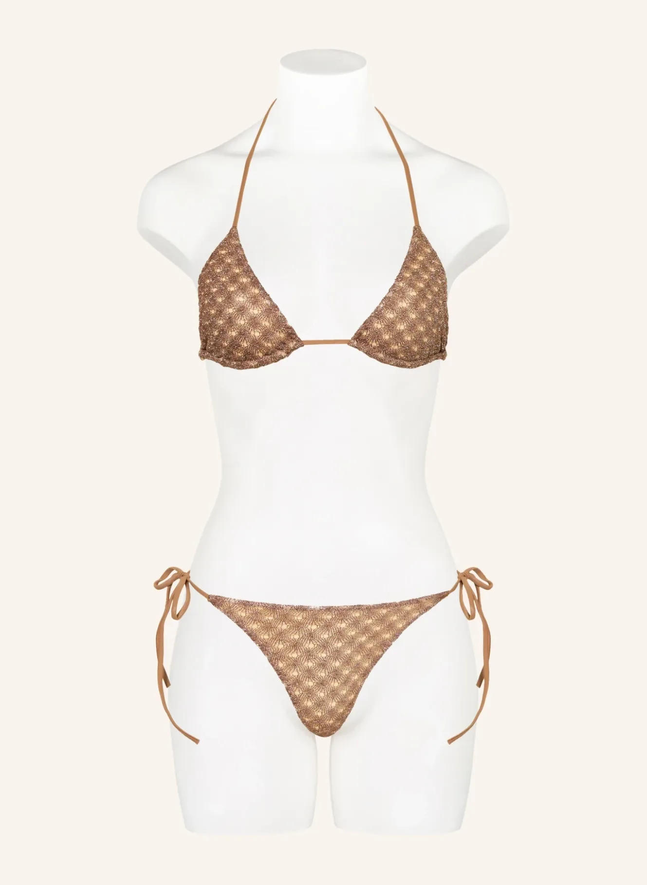 Triangel-Bikini mit Glitzergarn