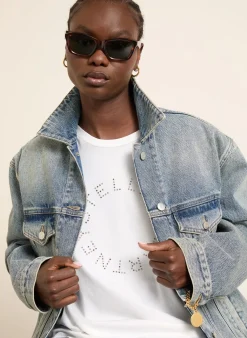 T-Shirt mit Nieten