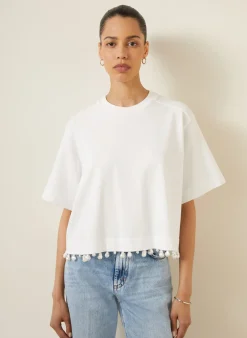 T-Shirt mit Schmuckperlen
