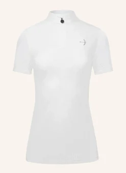 Turnierbluse SARINA MESH WHITE