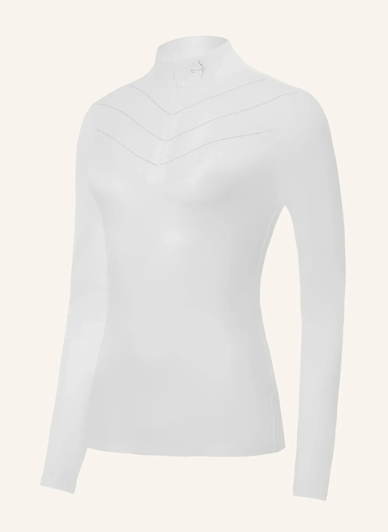 Turniershirt LUISE WHITE CRYSTAL SLIVER