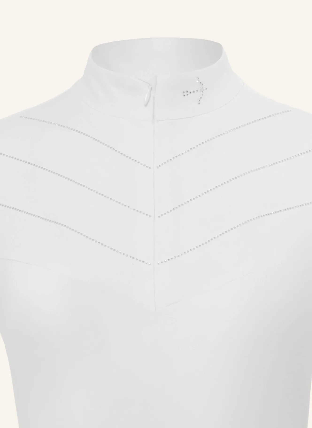 Turniershirt LUISE WHITE CRYSTAL SLIVER