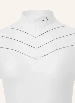 Turniershirt LUISE WHITE CRYSTAL BLACK