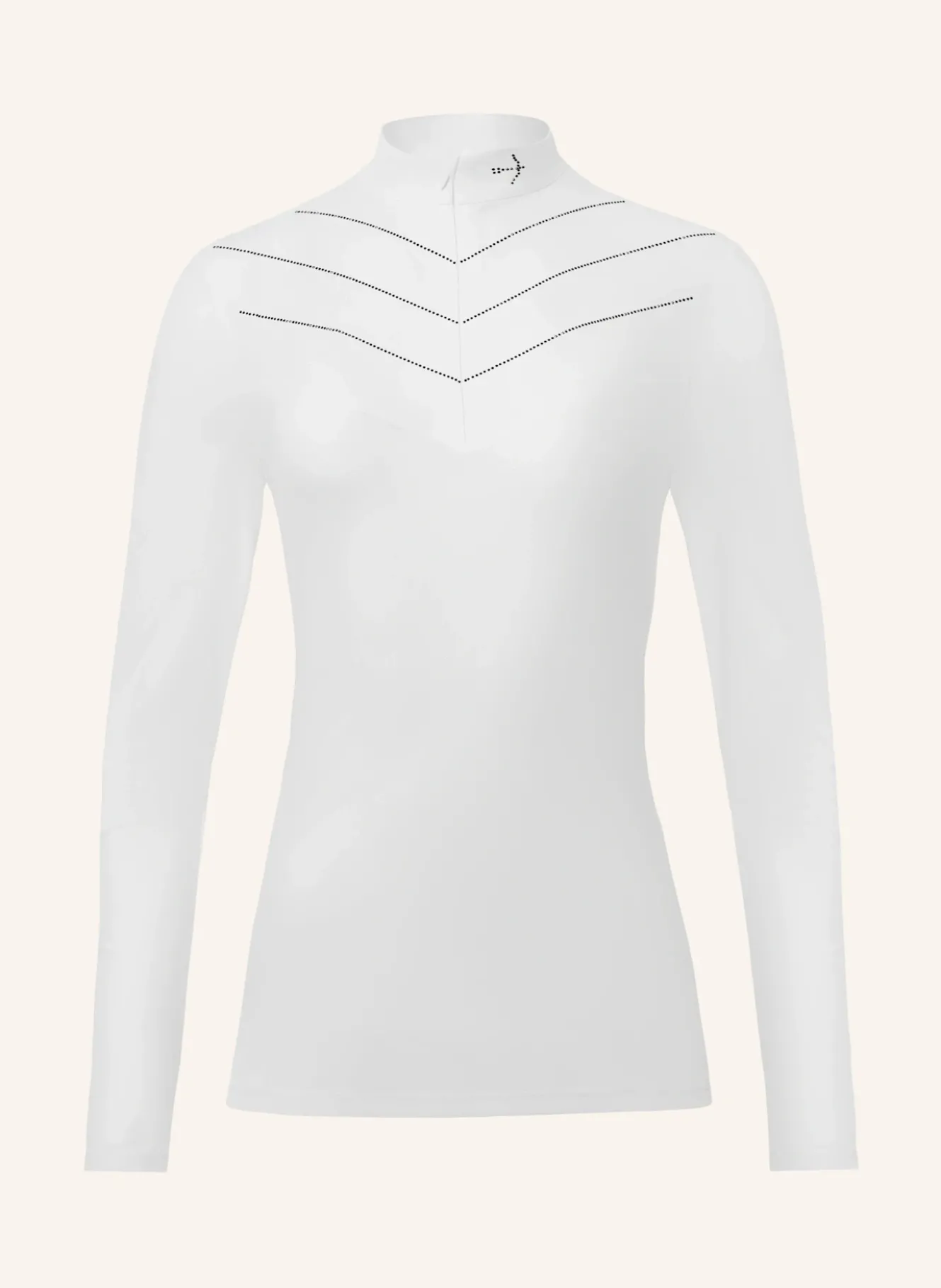 Turniershirt LUISE WHITE CRYSTAL BLACK
