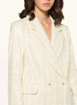 Tweed-Blazer mit Pailletten
