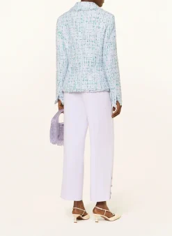 Tweed-Blazer mit Pailletten und Schmucksteinen