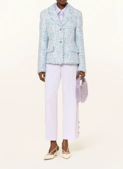 Tweed-Blazer mit Pailletten und Schmucksteinen