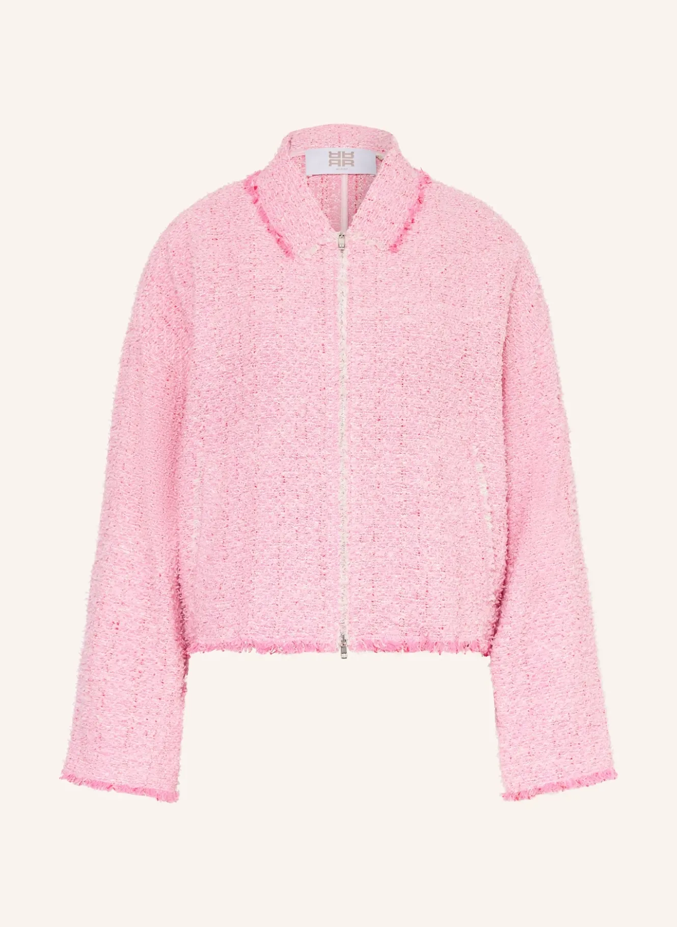 Tweed-Blouson mit Glitzergarn