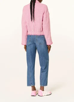 Tweed-Blouson mit Glitzergarn