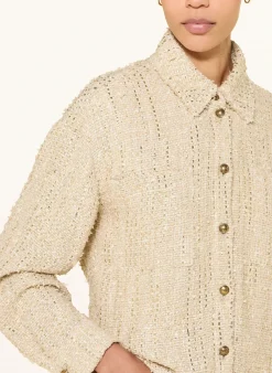 Tweed-Jacke mit Glitzergarn