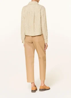 Tweed-Jacke mit Glitzergarn