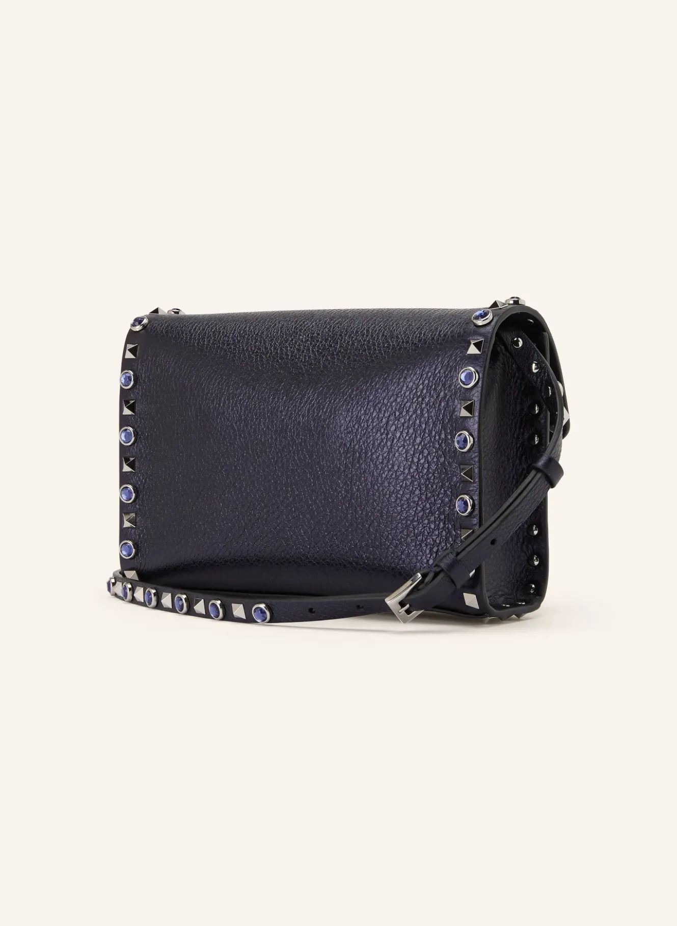 Umhängetasche ROCKSTUD mit Nieten und Schmuckperlen