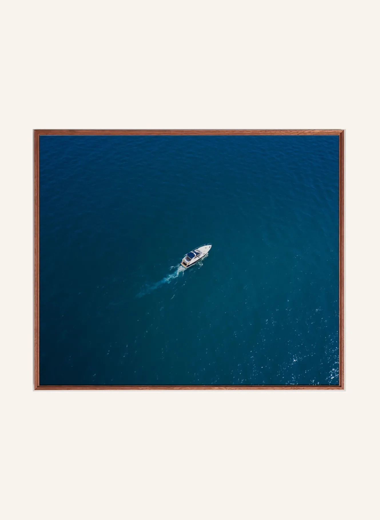 Wandbild BLAUES MEER mit Rahmen