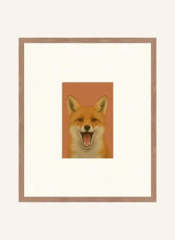 Wandbild DER FUCHS mit Rahmen