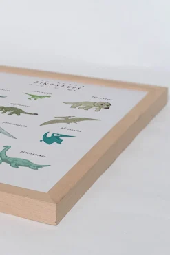 Wandbild DINOSAURIER mit Rahmen