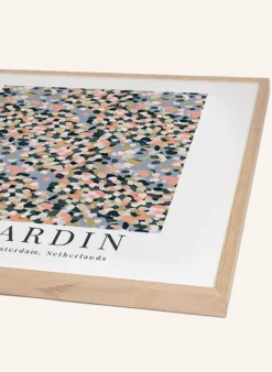 Wandbild FRANZÖSISCHER GARTEN mit Rahmen