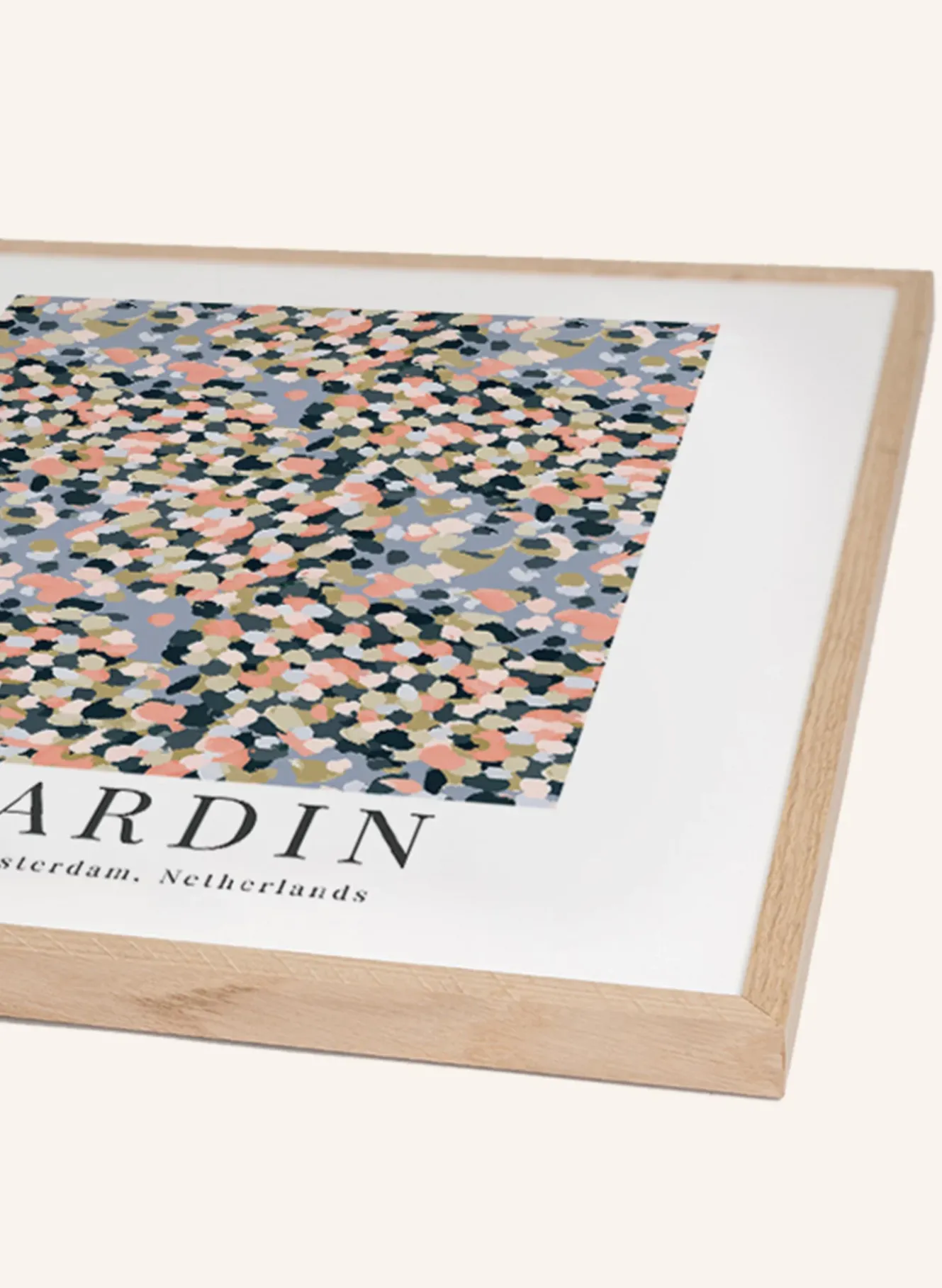 Wandbild FRANZÖSISCHER GARTEN mit Rahmen