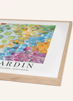 Wandbild GARTEN mit Rahmen