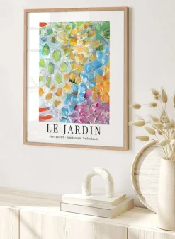 Wandbild GARTEN mit Rahmen