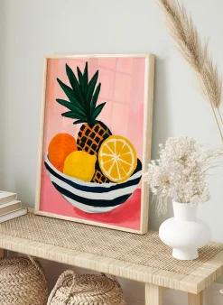 Wandbild KÜHN & SAFTIG mit Rahmen