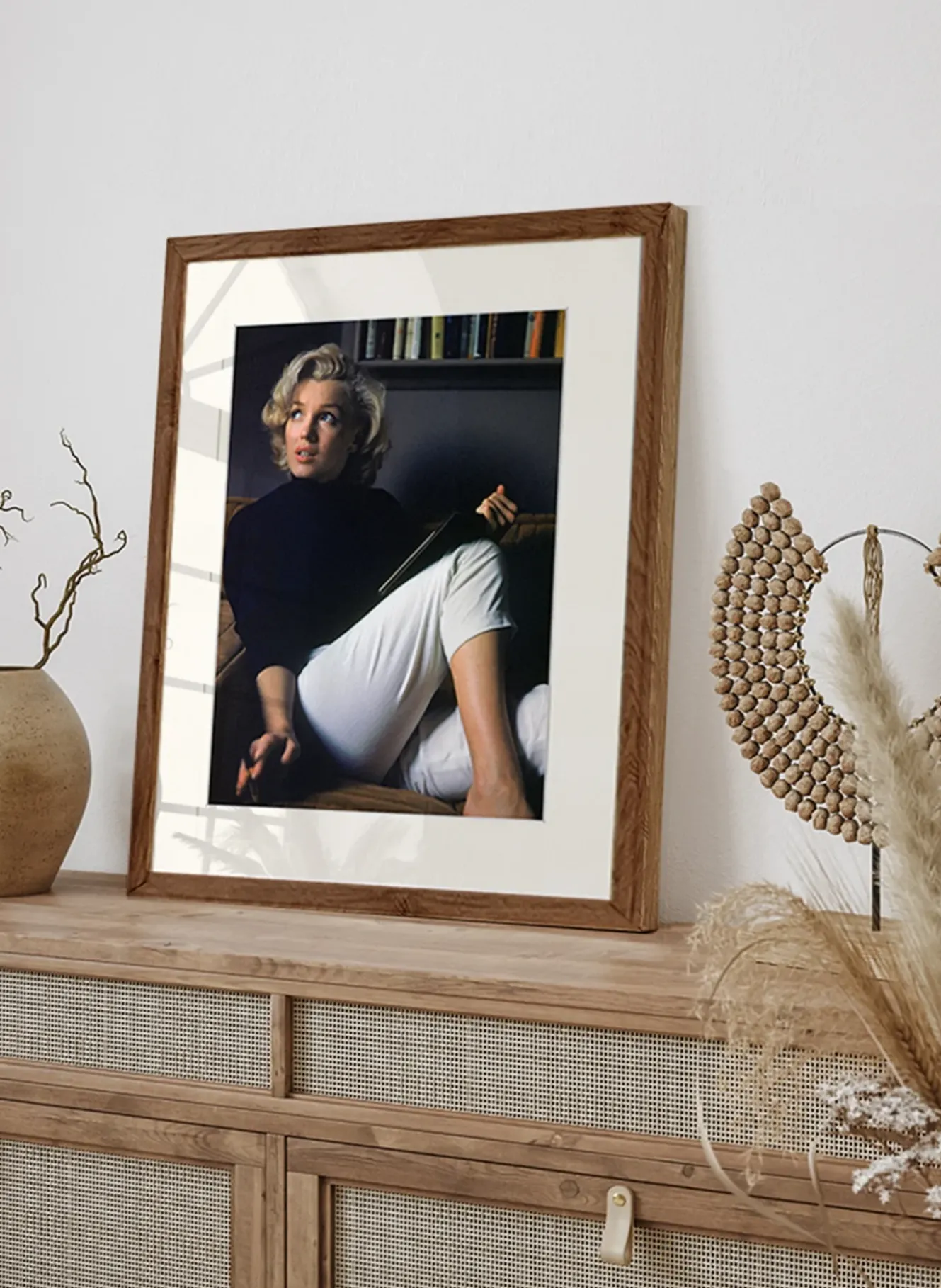 Wandbild MARILYN'S NACHMITTAG mit Rahmen