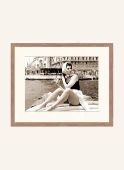 Wandbild SOPHIA LOREN IN VENEDIG mit Rahmen