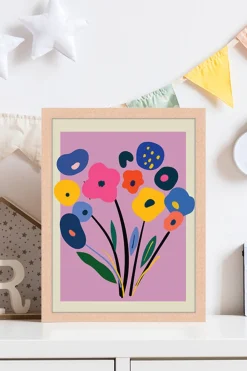 Wandbild STRAUß mit Rahmen