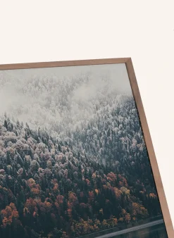 Wandbild WINTER LANDSCHAFT mit Rahmen