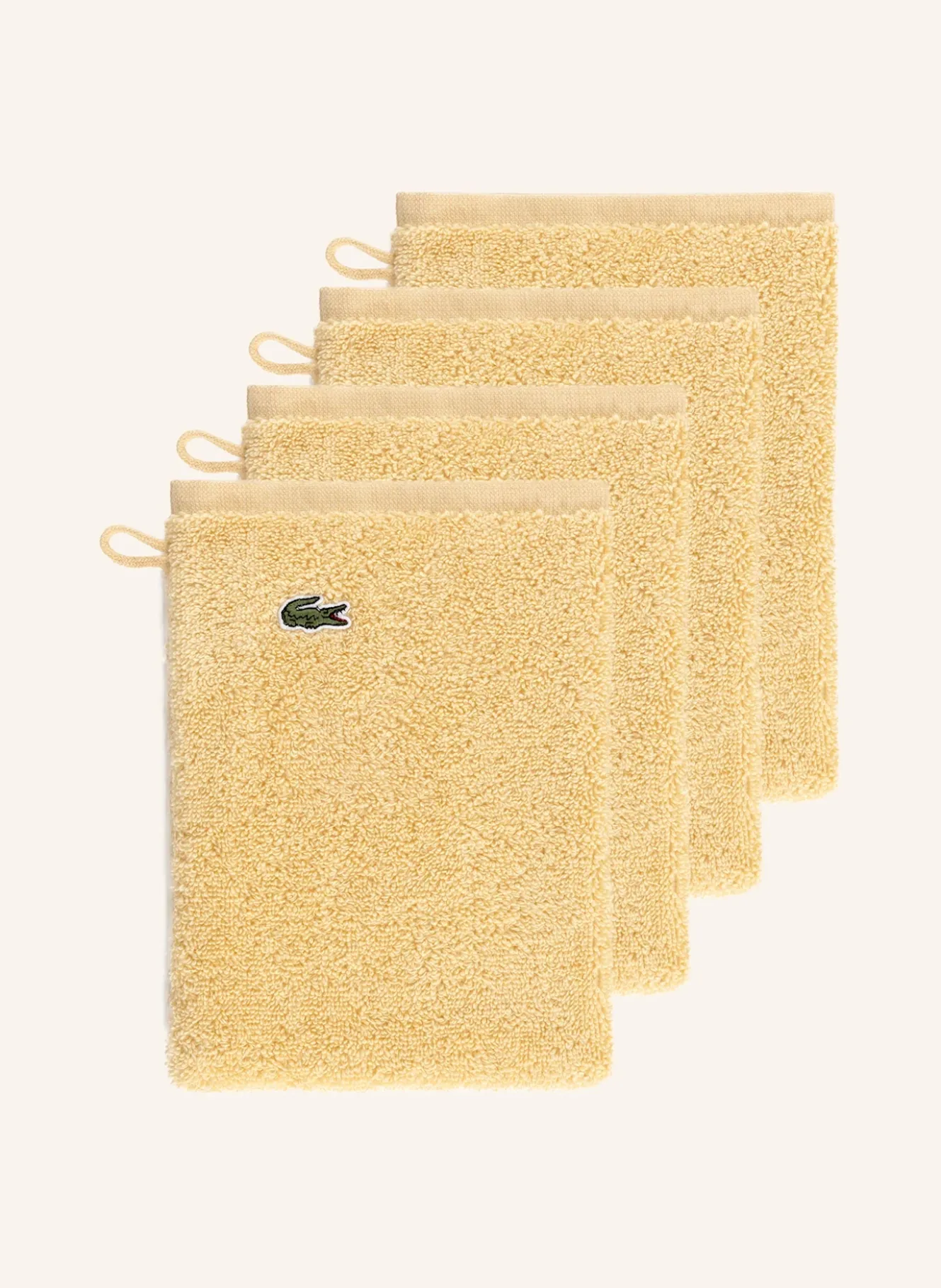 Waschhandschuh 4er Set LLECROCO