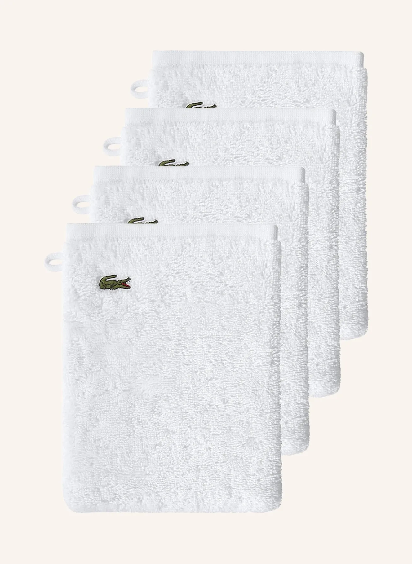 Waschhandschuh 4er Set LLECROCO