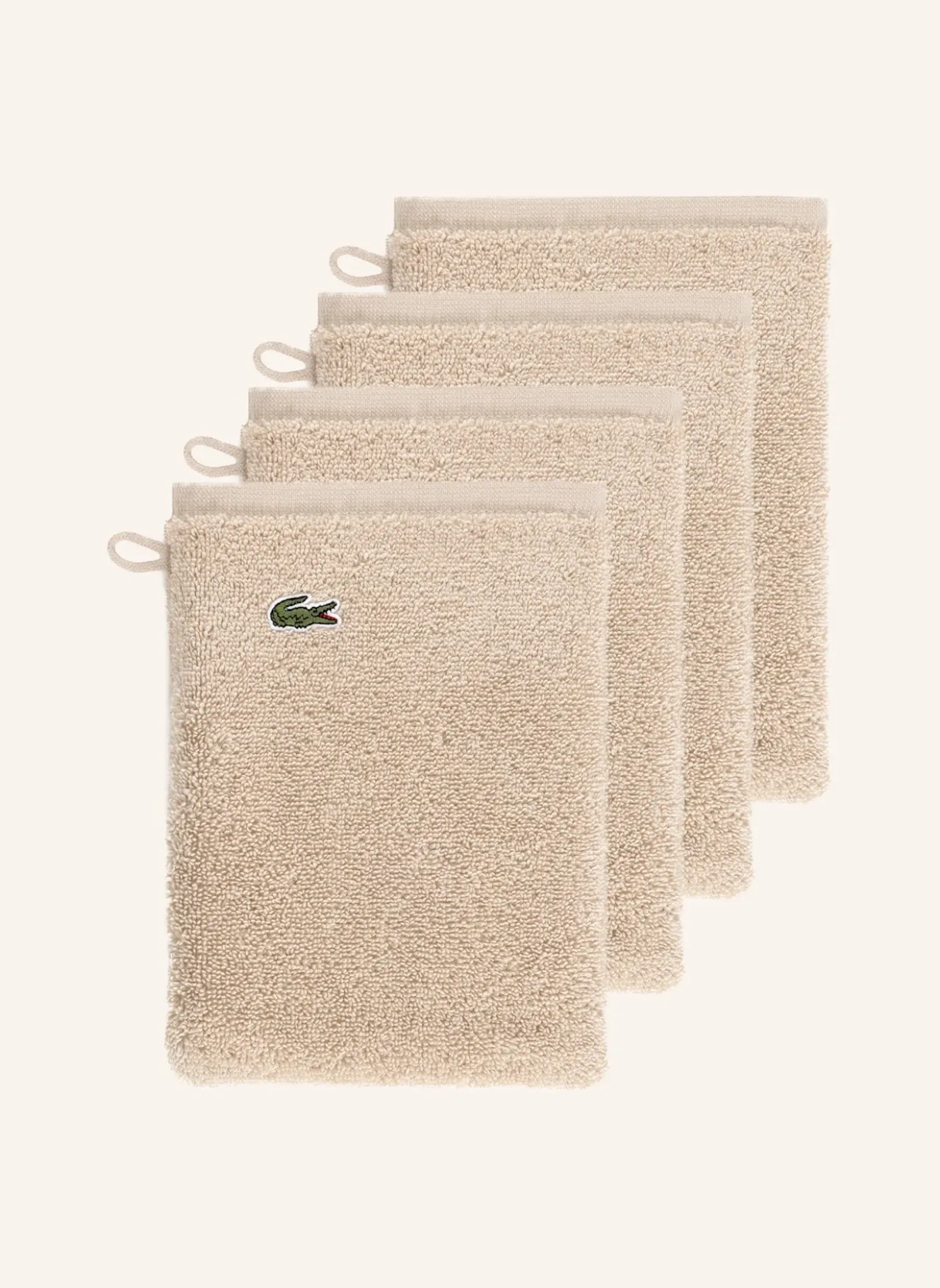 Waschhandschuh 4er Set LLECROCO