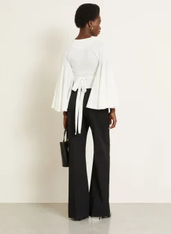 Wickelbluse LE CACHE COEUR VENTADOU mit 3/4-Arm