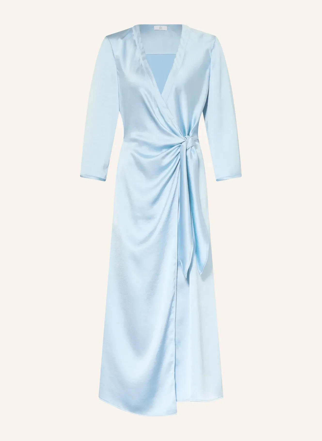 Wickelkleid aus Satin