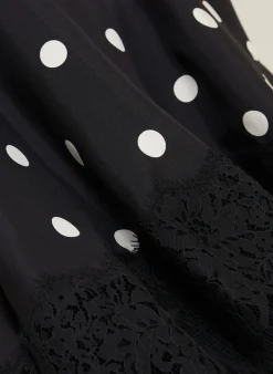Wickelkleid BOSSO aus Seide mit Spitze