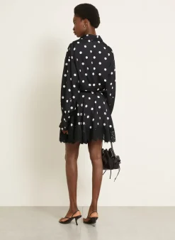 Wickelkleid BOSSO aus Seide mit Spitze