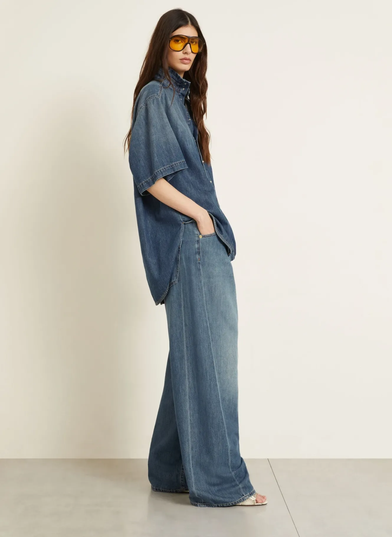 Wide Leg Jeans INES