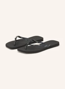 Zehentrenner SLIM SQUARE LOGO METALLIC